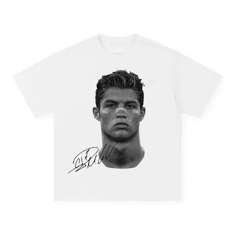 Camiseta Cristiano Ronaldo Portugal Blanca 100% Algodón