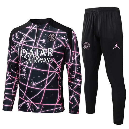 Conjunto Entrenamiento PSG 25/26 Negro Rosa Galaxia
